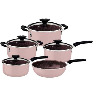 Imagem de Conjunto Panelas Tramontina 28799 Tunis Alumínio Com Revestimento Inte