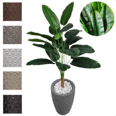 Imagem de Bananeira Ornamental Planta Artificial com Vaso Decoração - Flor de Me