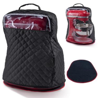 Imagem de BAGSPRITE Capa de Batedeira com Controles Deslizantes para KitchenAid 6/7/8 Litros, Preta