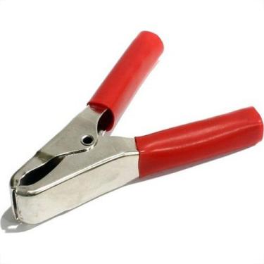 Imagem de Garra Bateria Com Espaguete 30A. Pacote Com 10 Pecas Vermelha - UEDA /