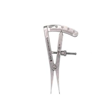 Imagem de Compasso Castroviejo Odontológico  Ponta Seca Curvo 20mm - Social Inst