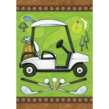 Imagem de Briarwood Lane Golf Spring Garden Flag Cart Clubs Sports 31,8 cm x 45,7 cm