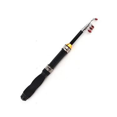 Imagem de Haste de Micro Pesca, Mini -pescador Longo Longo de Quatro Camadas Super Hard River River Ultra Short Telescópico do Mar Telescópico Haste de Pesca de Gelo (1m / 3,3ft)