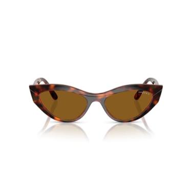 Imagem de Óculos de Sol Vogue Eyewear Polarizado 0VO5637SU W65683 Tam 52 / Havana Marrom - Lentes Marrom