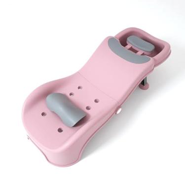 Imagem de Lizipai Cadeira de Xampu Infantil Ajustável para Crianças de 3 A 10 Anos Assento de Banho Banheira Dobrável com Design Anti-Roupas Molhadas