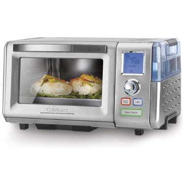 Imagem de Forno Elétrico a Vapor de Bancada com Controle de Temperatura e Temporizador, Aço Inoxidável, 110V 1800W, CUISINART CSO 300N, Prateado