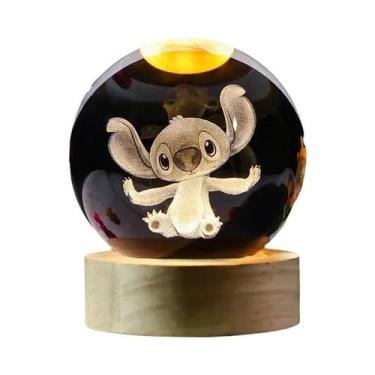 Imagem de 3D Lua Galáxia Bola De Cristal Sistema Solar Espaço Iluminação Globo D