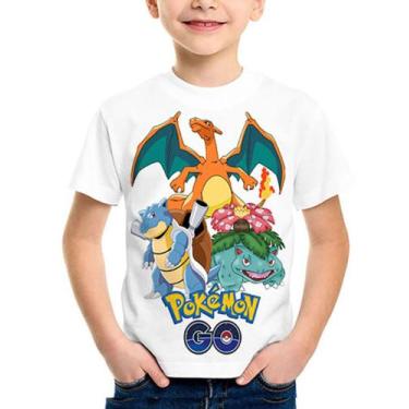 Imagem de Camiseta Infantil e Adulto Pokemon Ash Pikachu Charizard - Anime Max, 
