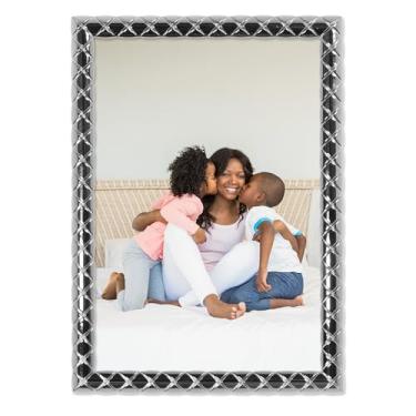 Imagem de Lawrence Frames Moldura de metal fundido prata 10 x 15 cm - Design cruzado inspirado no designer