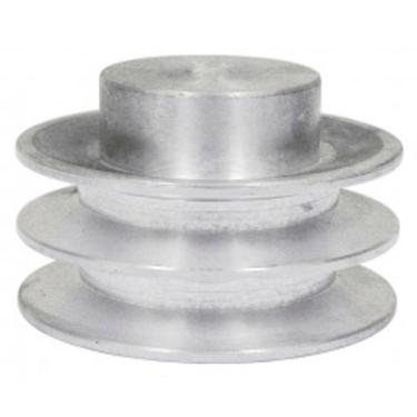 Imagem de Polia Alumínio 60mm 2 Canais Perfil A - Vonder