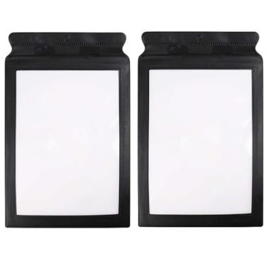 Imagem de Lupa de página inteira 3X para leitura, lupa de página de livro inteiro portátil Lupa de vidro dobrável leve retangular para impressões pequenas Olhos envelhecidos Idosos com baixa visão " (2packs)