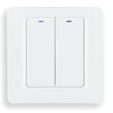 Imagem de GaoLeAve Interruptor de luz inteligente ZigBee Tuya fio neutro opcional relé de travamento magnético aplicativo controle remoto funciona com Alexa-2G Neutral Live