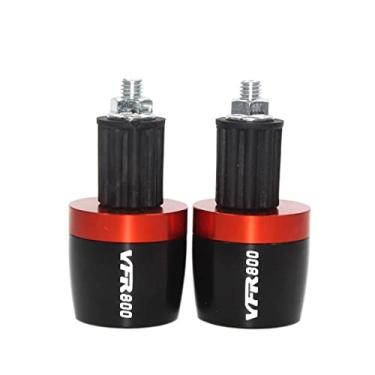 Imagem de Extremidades de manoplas de guidão de motocicleta, tampas de extremidade de manoplas, acessórios deslizantes de peso para VFR800 VFR800FIWI/VTEC/F 1998-2020