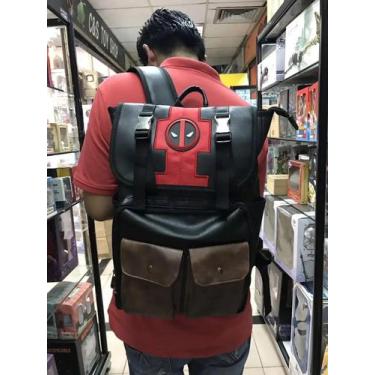 Imagem de Marvel Avengers Deadpool Mochila 2024 Estudante Único Ombro Inclinado 