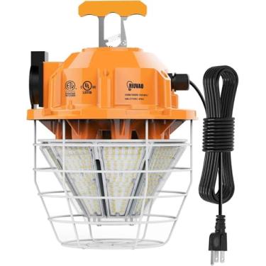 Imagem de RIUVAO Luminária De Trabalho Temporária Led De 150 W, 24.750 Lúmens, Luz Do Dia, Branca, 5.000 K, Ip64, À Prova De Poeira E Água, Capa Protetora De Aço Inoxidável Para Construção De Vão Alto, Oficin