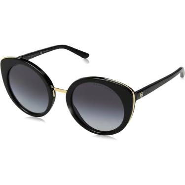 Imagem de OCULOS SOL RALPH LAUREN RL8165 50018G 52 PRETO LENTE CINZA DEGRADÊ