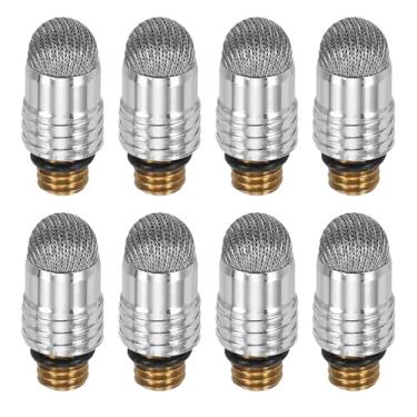 Imagem de PATIKIL Caneta Stylus de 6 mm (0,24") pontas de fibra, 8 peças, ponta de substituição condutora macia universal de tela sensível ao toque com rosca externa, cinza