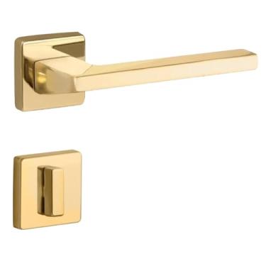 Imagem de Fechadura Design Lipe Banheiro 55mm Latão Polido Dourado Lockwell