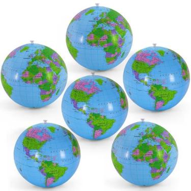 Imagem de Bolas de praia de PVC com globo inflável de 40 cm YOTHORN