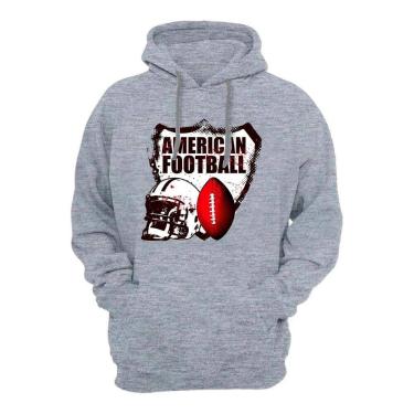 Imagem de Blusa de Frio Moletom Abrigo Masculino Inverno Flanelado Com Bolso Canguru Estampado