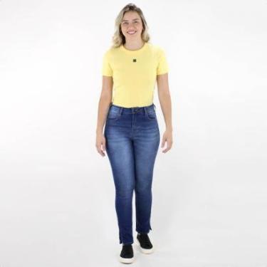 Imagem de Calça Jeans CLC Colcci Skinny Media C/ Fenda Lateral  - Feminino-Feminino