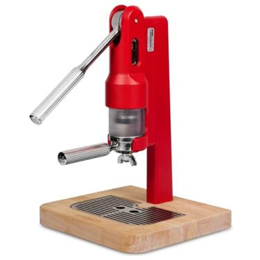 Imagem de SUPERKOP Máquina de Café Expresso Manual, 60 ml, Vermelha