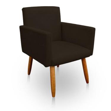 Imagem de Poltrona Decorativa Nina para Sala e Quarto Suede - LH Decor - Los Her