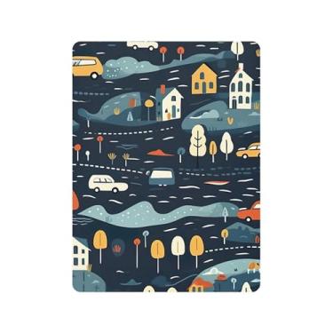 Imagem de xigua Lençol de berço de algodão com desenho animado de carros para meninas e meninos, macio e respirável, adequado para berço padrão e cama de criança pequena