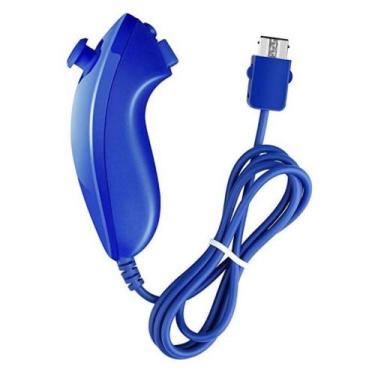 Imagem de Controle Nunchuk Para Nintendo Wii e Nintendo Wii U Azul Escuro - Tech