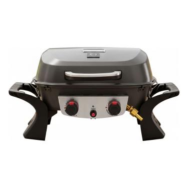 Imagem de Churrasqueira Portatil A Gas 2 Queimadores Com Apoio Lateral