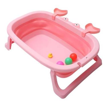 Imagem de Banheira De Bebê Infantil Compacta Dobrável Ideal Para Viagens - Tibab