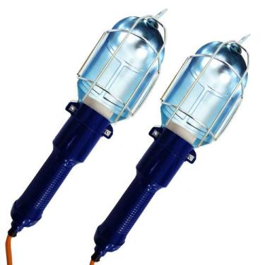 Imagem de Kit C/2 Pendente Luz De Inspeção Luminária P/ Mecânico Bivolt - Brasfo