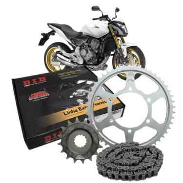 Imagem de Kit Transmissão Relação Com Retentor Did - Honda Cb 600F Hornet (2008-