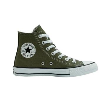 Imagem de Tênis Cano Alto Converse All Star Chuck Taylor - Verde/Preto/Branco, 3