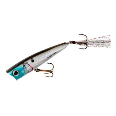 Imagem de Rebel Iscas Pop-R Topwater Popper Isca, prata brilhante, super pop-r (5/17 onças), 8,5 cm