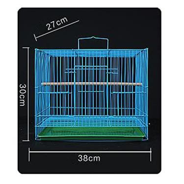 Imagem de KIZQYN Gaiolas Gaiola de pássaro Gaiola de pombo Tigre Papagaio Wen Pássaro Gaiola de pássaro de lagarta de olho branco grande grande gaiola de voo para casa (Tamanho: B)