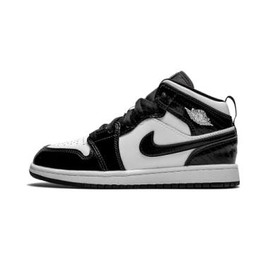Imagem de Nike Air Jordan 1 Mid SE Grade School (GS), Preto/branco/preto, 1.5 Little Kid