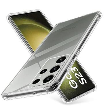 Imagem de Capa Capinha Para Samsung Galaxy S23 Ultra 5G 6.8 Case Transparente Com Bordas Air Anti Impacto (Transparente)