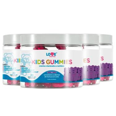 Imagem de 4X Kids Gummies Inove Nutrition 30 Gomas Sabor Uva