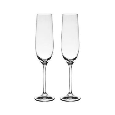 Imagem de Jogo Com 2 Taças De Cristal Champagne 190 Ml Helena Bohemia - Bohemia
