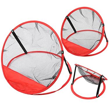 Imagem de 01 Acessórios para golfe, rede dobrável para lascas, fácil de armazenar para golfistas para prática