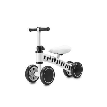Imagem de Bicicleta Infantil De Equilíbrio Com 4 Rodas Sem Pedal 0-24Kg Branca M