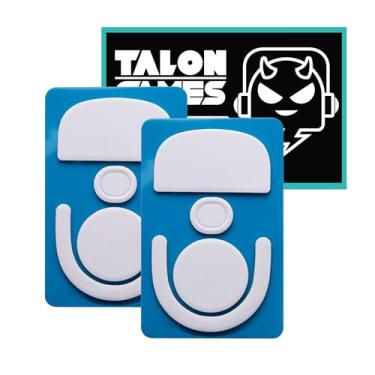 Imagem de TALONGAMES Patins de mouse com bordas curvas arredondadas, compatível com Logitech G Pro X Superlight 2 substituição de mouse para jogos (0,8 mm, deslizamento suave, PTFE) Atualização de desempenho