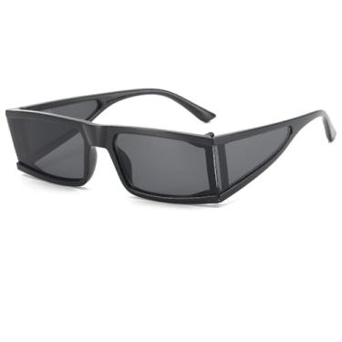 Imagem de VFDHN Vintage multi óculos lente óculos de sol feminino hip hop retângulo óculos de sol feminino colorido quadrado óculos, 6, um tamanho