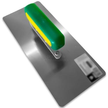 Imagem de Desempenadeira Massa Corrida Efeito Decorativo Flexível De Aço Inoxidável Galo 113/01 120x290mm P/Pedreiro Profissional