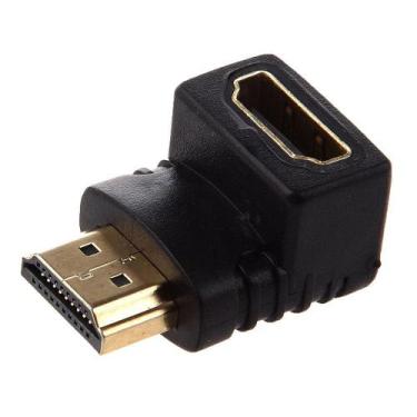 Imagem de Adaptador Hdmi 90 Graus Em L Macho X Fêmea 1.4 P/ Tv Parede - MXT