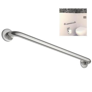 Imagem de Alça de Apoio Inox Barra 70cm Segurança Acessibilidade Idoso Cadeirant