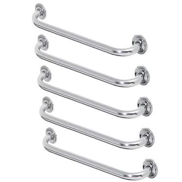Imagem de Alça de Apoio 60cm Barra Segurança Kit 5 Uni Cadeirante Idosos Criança