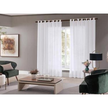 Imagem de Cortina Sala Grande Barcelona 300x250 Ótimo Caimento - Admirare, Avelã