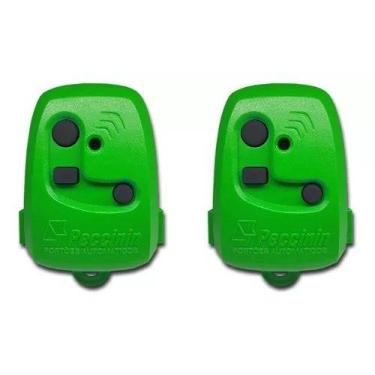 Imagem de Kit 2 Controle Remoto Peccinin Portão Eletrônico 3c 433mhz - Verde - n